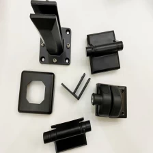 China Smooth Finish Black Matte Framless Balustrade Glass Railing Fittings Glass Pool Fence Kit manufacturer