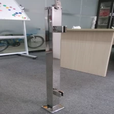 الصين Square 50x50mm stainless steel post for glass balustrade الصانع