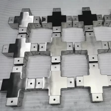 China Conectores quadrados de tubo acessórios de tubulação de acessórios de corrimãos da escada fabricante