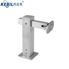 China Stainless Steel 90 Degree Adjustable Wall Mount Handrail Bracket For Stair Handrails P712 manufacturer