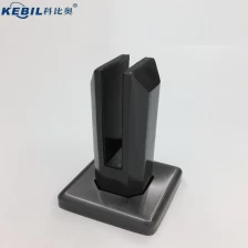 China Torneira de vidro quadrada preta de aço inoxidável da cerca da associação da associação de Matt Matt fabricante