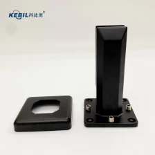 China Edelstahl Duplex 2205 Matt schwarz einstellbarer Glaszapfen für Glasbeckenzaungeländer Hersteller