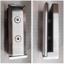 China Stainless Steel Frameless Balcony Side Wall Face Mounted Smart Glass Spigots manufacturer