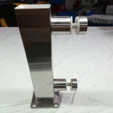 China Stainless Steel Short Handrail Post for Glass Railing manufacturer