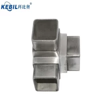 Cina Connettore per tubo quadrato a 3 vie quadrato in acciaio inossidabile produttore