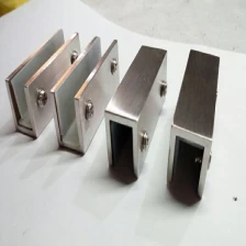 Chiny Zacisk szklany 180 stopni ze stali nierdzewnej do systemu balustrad szklanych producent