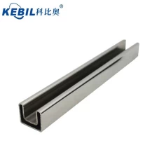 China Stainless steel mini top square slot handrail fittings for 12mm glass balustrade fabricante