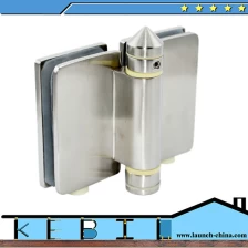 Chiny Stainless steel mirror finish 180 degrees 316 glass door hinge producent