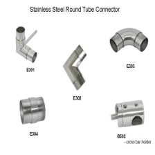 China Conector de tubo de aço inoxidável para diâmetro 43 e diâmetro 50.8mm rodada tubo balaustrada post fabricante