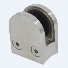 الصين Stainless steel tube railing clamp for holding tempered glass الصانع