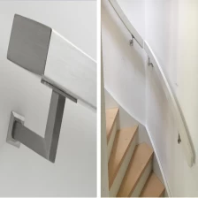 porcelana Soporte de tubo de barandilla de escalera Inox montado en la pared al por mayor / Soporte Accesorios de barandilla de acero inoxidable para soporte de barandilla de escalera fabricante