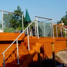 China aluminum post glass railing for balcony design manufacturer