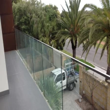 Chiny balkon szklane balustrady ze stali nierdzewnej mini górna poręcz producent