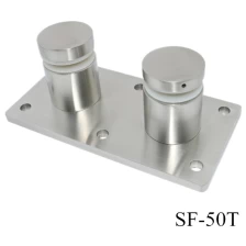Chine brushed stainless steel 316 glass standoff bracket for 1/2'' glass fabricant