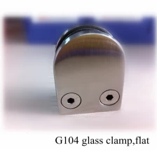 China China Aço inoxidável 304 braçadeira de vidro grau, flat para 3/8 "G104 vidro fabricante