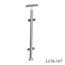 China china stainless steel baustrade post with glass clamp(LCH-107) manufacturer
