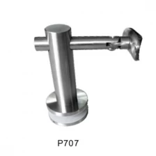 الصين clear toughened glass railing glass mounting brackets for side round or square handrails الصانع