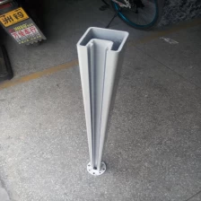 China custom RAL powder coated aluminum fence post  for 1/2" glass balcony railing manufacturer