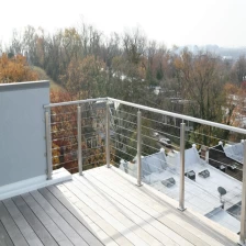 China dek balkon trap balustrade ontwerp roestvrij stalen kabel reling fabrikant