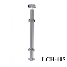 الصين glass balsutrade square stainless steel for modern balcony الصانع