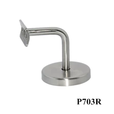China glass rail bracket for 38.1-50.8mm round tube , brushed polished 304/316 stainless steel model P703R manufacturer