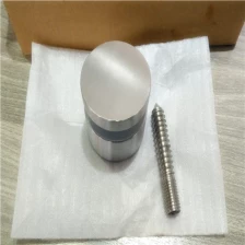 China glass staircase 2" diameter stainless steel 316 marine m10 lag screw standoff manufacturer