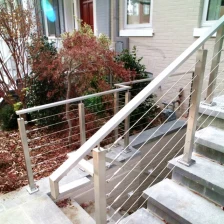 Chiny indoor handrail design stainless steel railing stairs producent