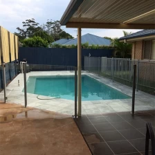 Chiny semiframless swimming pool fence,aluminum glass pool fence producent