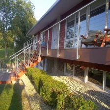 الصين side mount stainless steel 3mm or 4mm or 5mm cable wire rope railing system الصانع
