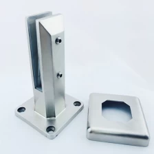China quadrado torneira placa de base para parapeito de vidro sem moldura fabricante
