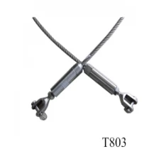China sistema de trilhos corda stainelss fio de aço para escada T803 fabricante
