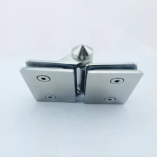 China stainless steel adjustable double action glass gate hinge manufacturer
