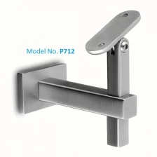 China stainless steel adjustable wall mount square handrail support bracket manufacturer