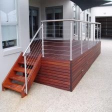 porcelana sistema de barandilla de cable de acero inoxidable para el diseño de la cubierta balcón de la escalera fabricante
