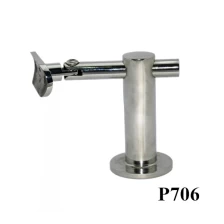 China stainless steel handrail pipe support handrail bracket P706 manufacturer