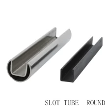 China stainless steel slot tube handrail round manufacturer