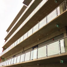 Китай стеклянная балюстрада из нержавеющей стали для гостиницы производителя
