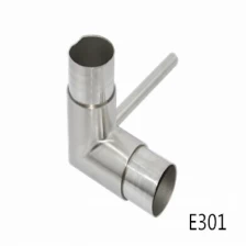 China stainless steel tube connector for balcony and stair handrail, E301 manufacturer