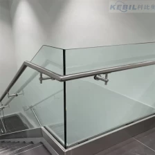 Chiny stair glass railing glass mount handrail bracket producent