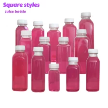 中国 PET 塑料瓶供应商空方形塑料果汁瓶，带 38 毫米盖 制造商