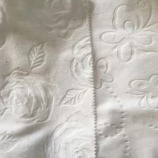 China velour  white mattress fabric manufacturer