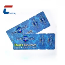 China CR80 Plastic Card with 2Up Keytag manufacturer