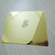 porcelana Tarjeta de oro del metal fabricante