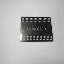 China Laser black engraved metal card manufacturer
