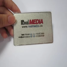 porcelana Tarjeta de visita de encargo de Matt metal fabricante