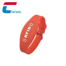 China Adjustable Silicone Alien H3 UHF RFID Watch Wristband manufacturer