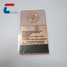 China cartões do metal com listra magnética fabricante