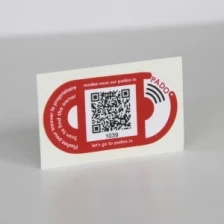 China non-standard shape NFC tag qr code manufacturer