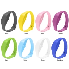 China 10ml Liquid Gel Wristbands Hand Sanitizer Portable Wrist Strap Wearable Soft No-washing Sterilization Disinfection Bracelet manufacturer