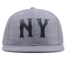 porcelana Sombrero 100% de algodón de ala plana para hombres, gorra snapback lisa en blanco fabricante